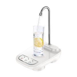 ALIMOTA Dispensador de Agua Potable Bomba de bajo Ruido Carga USB Bomba de Agua automática Dispensador de Botella de Agua portátil eléctrico para Cocina Hogar Oficina (Blanco)