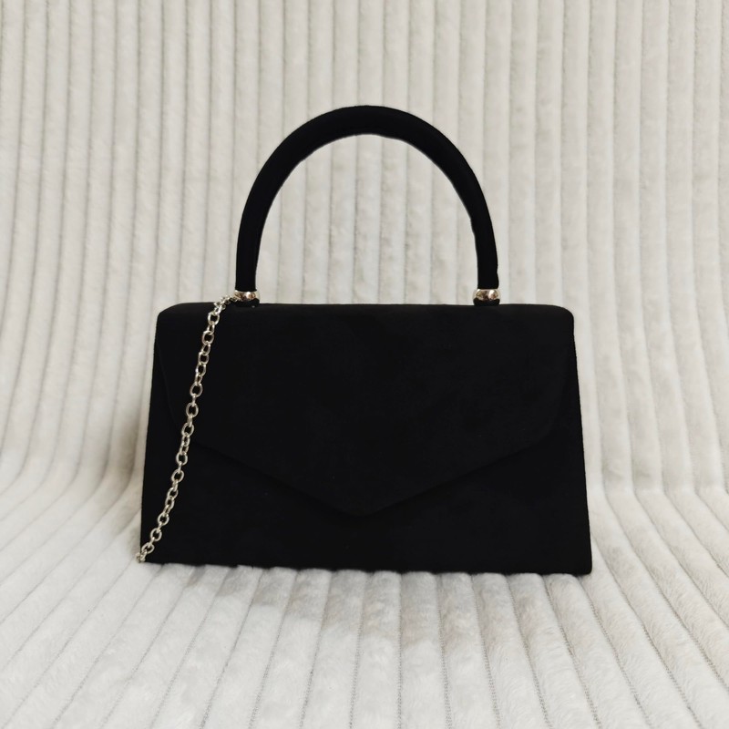 fi9 Ladies Retro Suede Wedding Party Prom Evening Clutch Handbag,