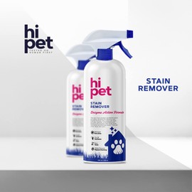 HiPet Pet Stain Remover Foam, Enzymatic Cleaner for Dog Urine and Cat Urine, Pet Stain and Odor Remover Enzyme Formula, Carpet Odor Neutralizer, 8.45 Fl Oz