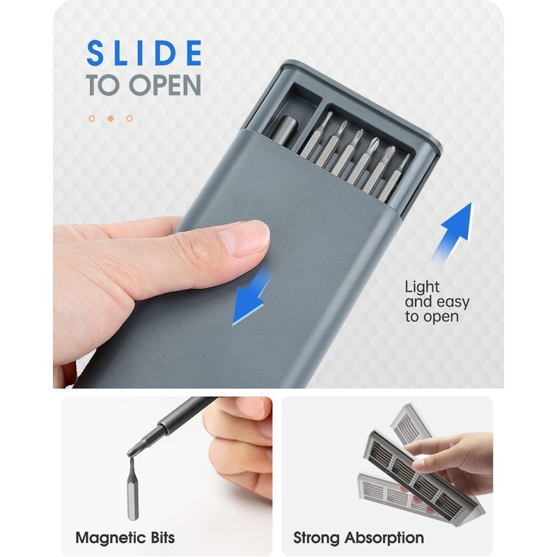 Precision Screwdriver Set, 24 in 1 Mini Screwdriver, Magnetic Driver