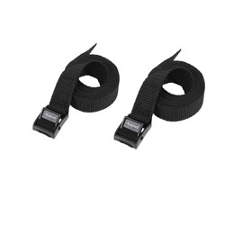 Ayaport Lashing Strap Tie Down Straps with Adjustable Cam Buckle Nylon Cinch Strap for Packing Cargo, Bike, Luggage Black 2 Pcs (Black, 0.75'' x 4')