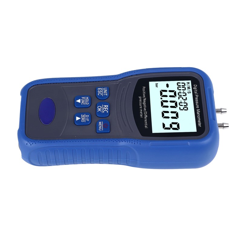 Digital Manometer High Accuracy 11 Units LCD Backlit Air Differential