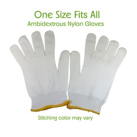 Regency Wraps Kneading Gloves for Non-Stick Dough Rolling and No-Mess Dough Handling, White, One Size