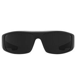 SPY Boo Johnson Logan Matte Black Gloss Black Flames Happy Gray