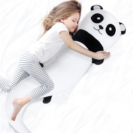 48 inch Giant Panda Plush Stuffed Animal, Big Bear Glow in The Dark Fluorescent Plushies Pillow Toy, Jumbo Cute Stuffed Panda Body Pillow Gifts for Kids Adults, Birthday