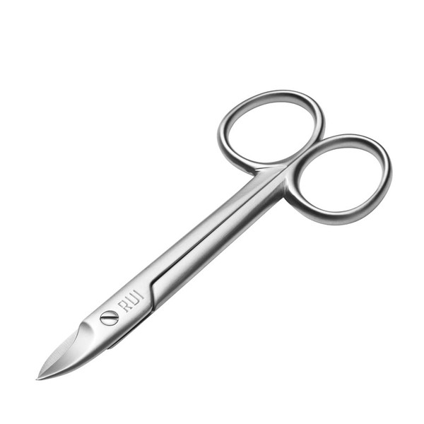 Rui Smiths Pro Precision Toenail Scissors | Stainless Steel Pedicure Trimmer Cutter with Micro-Serrated, Anti-Skid Cutting Edges and Long Handles for Hard Nails | Made in Solingen, Germany