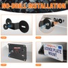 Front License Plate Holder No-Drill License Plate Bracket Mount Anti-Theft