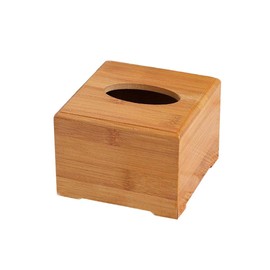 Leadigol Bamboo Tissue Box Cover, Square Napkin Holder, Easy Fill Dispenser Storage Case, Bathroom Tissue Holders, Tissue Box Holders,Tissue Holder for Bathroom Accessories