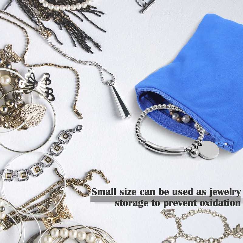 Fumete 8 Pcs Silver Storage Bags Anti Tarnish Storage Bags