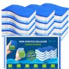 PUCITY Blue Wood Pulp Sponges 12Pack Non-Scratch Cellulose Scrub Sponge,