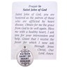 Wowser St. John Patron Saint of Heart Disease Silver Tone