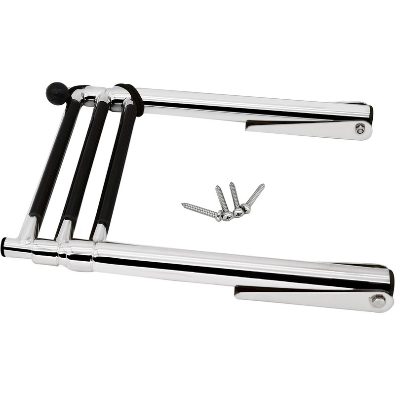 Mojiate Made 3 Step Ladder 316 Stainless Steel Telescoping Capacity