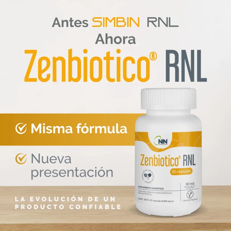Zenbiotico Rnl Capsulas Nin Simbin Sabor