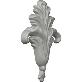 Ekena Millwork ONL03X04X01LF 3-Inch W X 4 1/2-Inch H X 1/2-Inch P Small Foliage Onlay