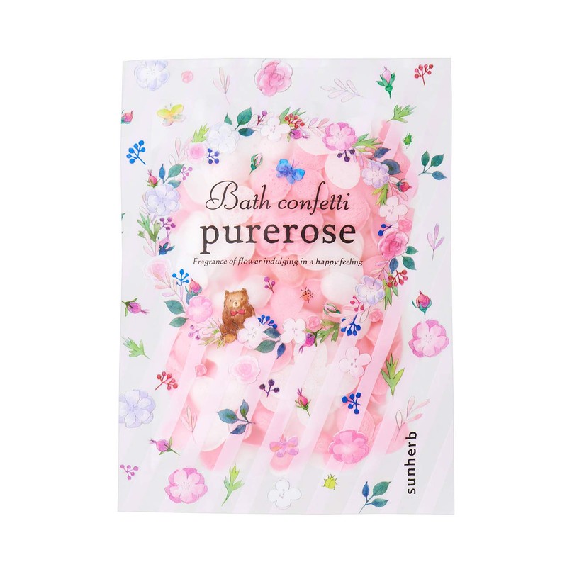 Sunherb Bath Gift No.04 Pure Rose (Soap, Bath Fiz, Bath