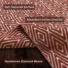 Chardin home 100% Cotton Diamond 3x5 Area Rug Fully Reversible,