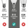 ILC E12 LED Light Bulbs (40w Equivalent) 5W, Color Changing