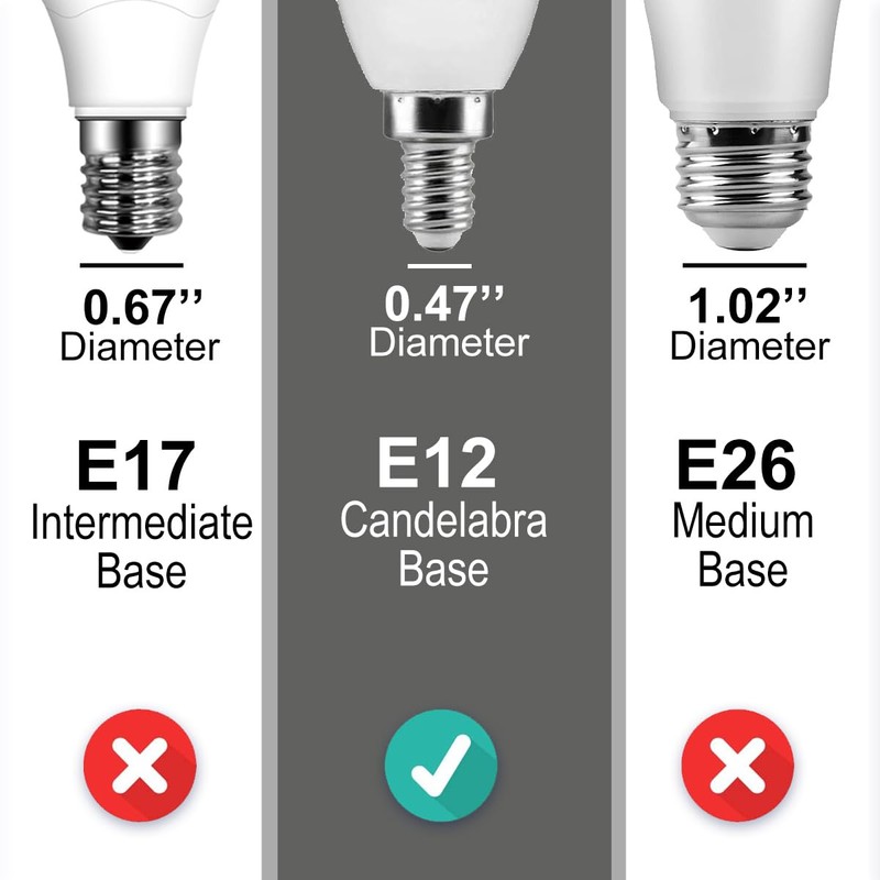 ILC E12 LED Light Bulbs (40w Equivalent) 5W, Color Changing