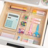 25 Piece Clear Plastic Drawer Organizers Set, 4-Size Modular Stackable