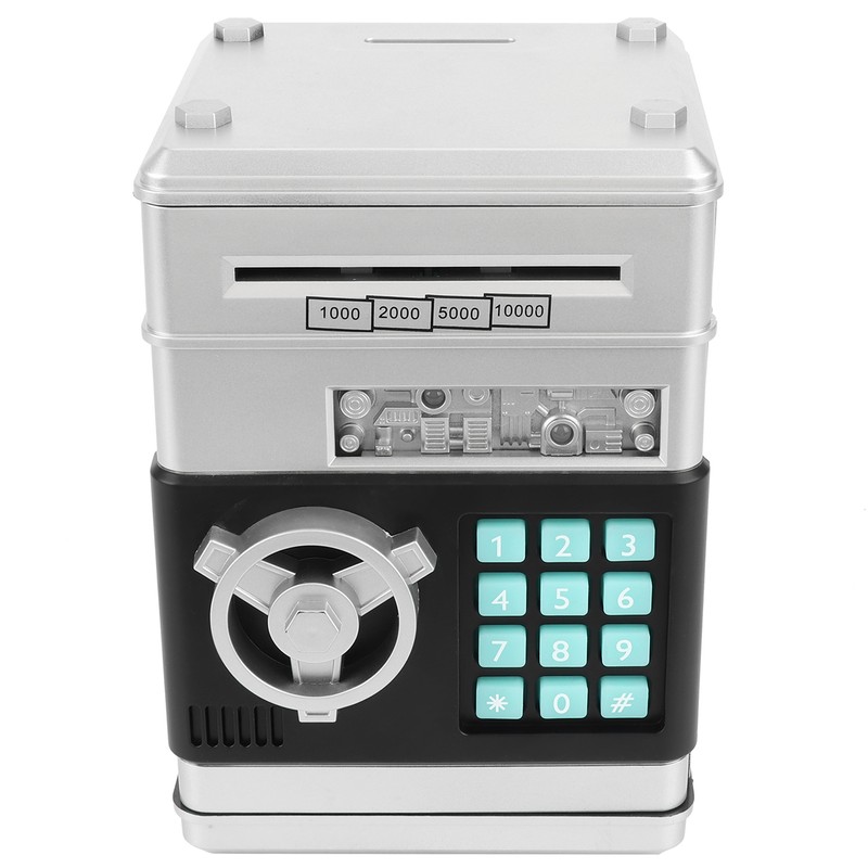 Electronic Piggy Bank Simulation ATM Password Money Box Cash Coins