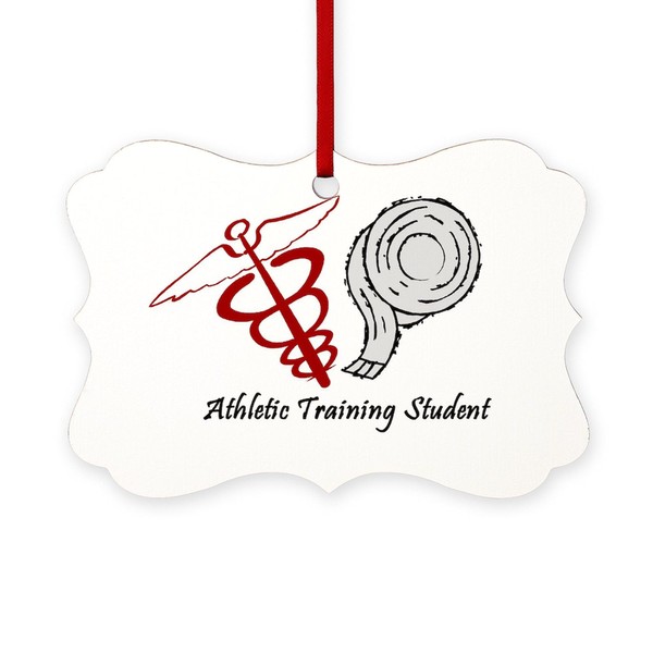 CafePress Athletic Training Student Scroll Holiday Ornament 4" x 2.75"