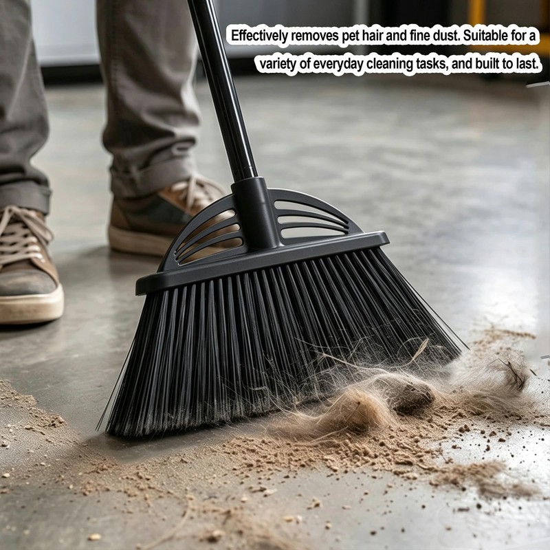 Xifando Heavy Duty Broom - 55 Inch Adjustable Long Handle