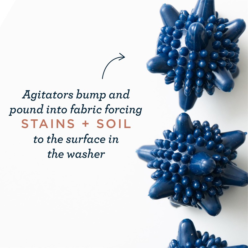 Esembly Agitators, Washer Dryer Balls for Cleaner Softer Laundry, Reusable