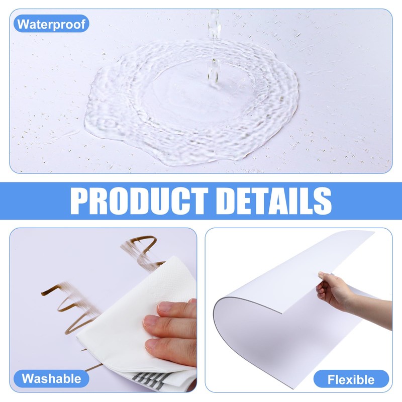 Tondiamo 24 Pcs White Drop Ceiling Tile Smooth PVC Ceiling