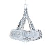 Davies Silver/White Christmas 2 Tone Foil Ceiling Decorations - 40cm