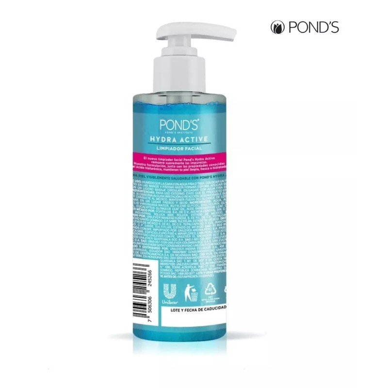 Pond's Gel Hidratante Y Limpiador Facial Ácido Hialuronico Ponds