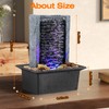 Tabletop Fountain Indoor Waterfall Rock Fountain LED-Lights Water Feature Waterfall