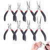 MAEGTHMXCD 8 Pinzas para Joyeria, Alicates de Joyería, Acero al
