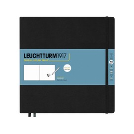 LEUCHTTURM1917 362358 Sketchbook Square Hard Cover 112 Pages (150 g/m²) Black