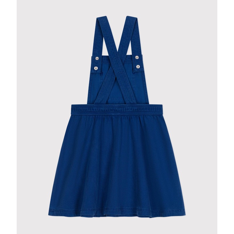 Petit Bateau Girls Sleeveless Jumpsuit Dress, Incognito