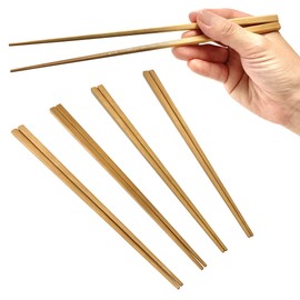 Set of 5 Susu Bamboo Chopsticks, Made in Japan, Durable, Moisture Resistant, Natural Bamboo, Hospitality, Easy to Use, Non-Slip, Set of 5 Bamboo Chopsticks, Made in Japan