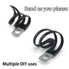 DGHAOP 10pcs Cable Clamp 100x10x6mm Insulated Clamp Carbon Steel Flexible