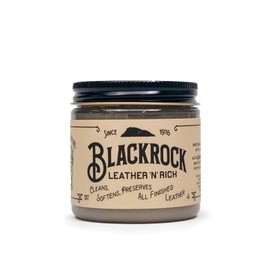 Blackrock LEATHER N RICH - Quality leather cleaner and conditioner, Made in the USA since 1976 - Leather care for boots, saddles, car interiors, furniture, horse tack. Easy to use.