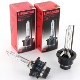 2 x Lima 6000K Xenon Replacement Burner Bulbs D2S Universal for Car
