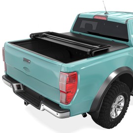 Soft Tri-Fold Truck Bed Tonneau Cover Fit for Ford Maverick 2022 2023 2024 2025 4.5 ft Bed