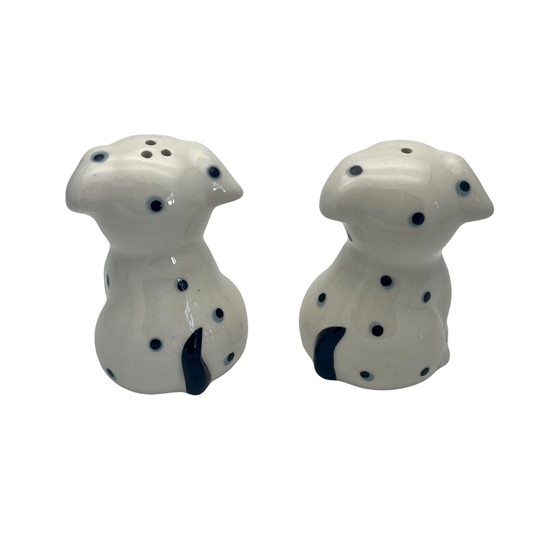 Pair of Spotty Dog Salt & Pepper Shakers - Cute
