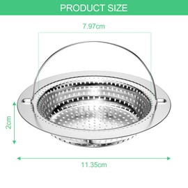 Newpop Pack of 3 Sink Strainers Kitchen Sink (11.35 x 7.97 x 2 cm), Strainer for Sink, Sink Strainer, Drain Strainer, Drain Strainer, for Kitchen