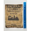 Wanted Poster Vintage Style Western Print Wild West Dalton Gang