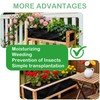 SolaceShine 63" X 83" Raised Garden Bed Liner Non Woven