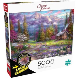 Buffalo Games - Chuck Pinson - Inspiraciones de la Primavera - Rompecabezas de 500 Piezas para Adultos, Rompecabezas desafiante Perfecto para Noches de Juego, tamaño del Rompecabezas es de 21.25 x