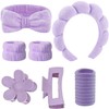 Set de 16 Piezas con Diademas Skincare para Mujer y