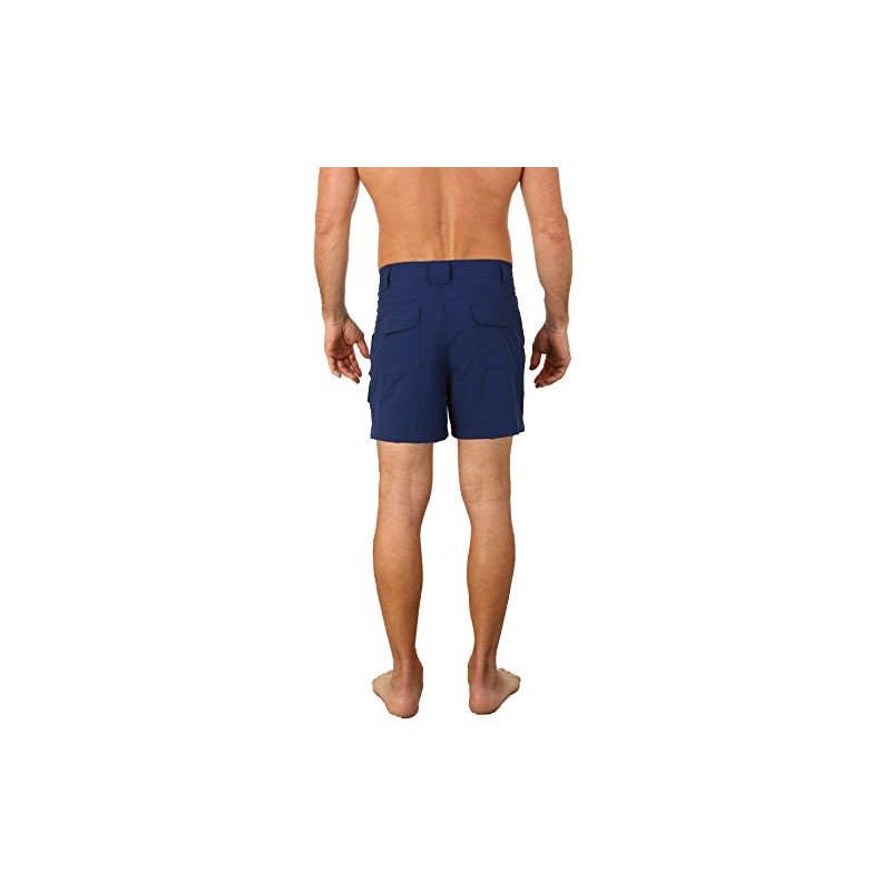 UZZI Mens Dry Fast Nylon Active Walking Shorts, Navy, 36