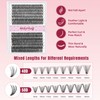 Mayhug Cluster Lashes D Curl Individual Lashes 280pcs Lash Clusters