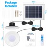 NIORSUN Solar Indoor Lights Outdoor, LED Solar Pendant Lights 3