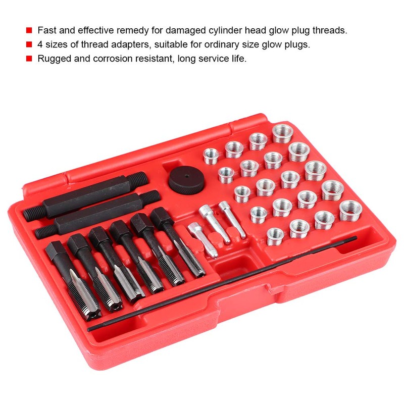 Cocoarm Spark Plug Thread Repair Kit Spark Plugs Glow Plugs