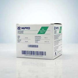 NIPRO Aguja Hipodérmica 21G x 25 mm (1”), Verde, Estéril y Desechable, Ultra Thin Wall, Punta Tribiselada, Caja con 100 Piezas